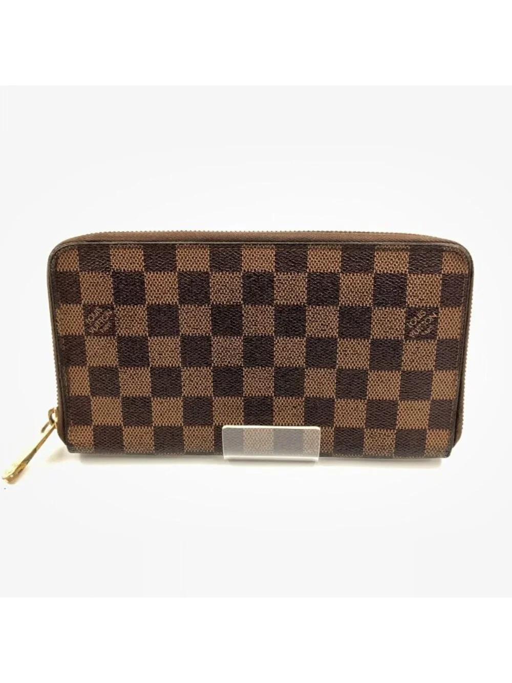 Louis Vuitton Damier Zippy Organizer Zip Around Wallet Brown